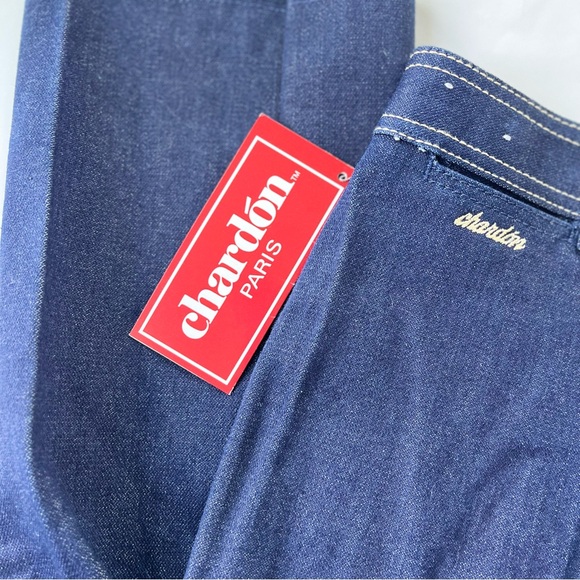 RARE Vintage Dark Denim Chardon Paris high-waisted jeans NWT - Picture 9 of 10